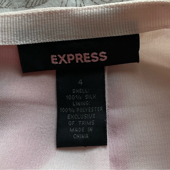 Express Y2K Silk Pink Floral Mini Slip Skirt 4 Fairy Balletcore Feminine Dainty - Picture 6 of 9